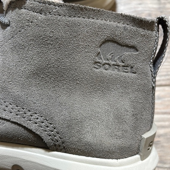 Sorel Woman’s Charcoal Suede Waterproof Fleece-Lined Boots Size 7 - Picture 4 of 11